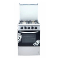 Standing modern novel design gas stove 4 plate burner with oven