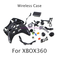 1set Full Set of Wireless Housing Shell Cover with Buttons for Xbox360 Wireless Controller Protective Case Replacement Kit