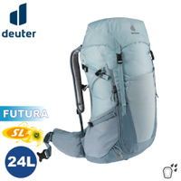 【Deuter 德國 FUTURA 24SL 透氣網架背包《水藍》】3400521/輕量登山包/自行車背包/攻頂包