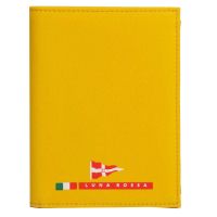LUNA ROSSA by PRADA 風帆盃字母LOGO零錢釦式短夾(鮮黃色)