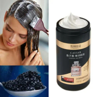 Caviar Hair Mask Repair Dry Irritable Keratin Cream Repair Frizz Bifurcation Hair Treatment Smooth Straightening Hair Care Маска