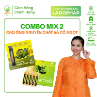 Combo Mix 2 gồm Cao Ống Atiso Có Cỏ Ngọt và Cao Ống Nguyên Chất (Quy cách 10ml x 10 ống/Hộp)