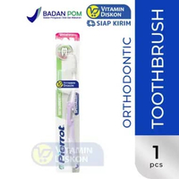 PIERROT ORTHODONTIC TOOTHBRUSH REF.19 | SIKAT GIGI BEHEL, KAWAT GIGI, BERBENTUK V, KEBERSIHAN MULUT,