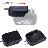 Power Wheel Adapter For Makita Bosch 14.4V 18V Battery Power Connector Adapter Dock Holder With 12 Awg Wires Connectors Power
