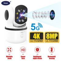 Neye3c 8MP 4K WiFi Security Camera Home Indoor Baby Monitor Ai Automatic Tracking Smart Home Security Camera