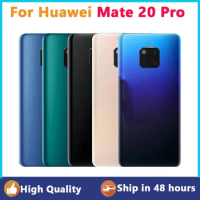 Battery Glass Door With Lens For Huawei Mate 20 Pro Back Cover Glass Repair Parts For Huawei LYA-L09 LYA-L29 Back Cover