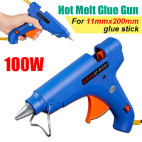 100W Hot Melt Glue Gun Household Industrial Mini Guns DIY Handicrafts Electric Heat Temperature Tool for 11mm Glue Sticks