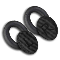 Two pairs Replacement Bose QC35 Quiet Comfort Headphone Ear Pads Cushion Muffs Compatible with Bose quietcomfort 35 ii 35 Black