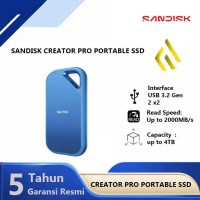 SanDisk Creator PRO Portable SSD E81C 1TB 2TB 4TB - SSD Eksternal Portable USB-C USB-A