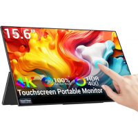 InnoView Portable Monitor Touchscreen 15.6'' Portable 4k Monitor 3840x2160 100% Adobe 10 Point Touch Screen Monitor USB C HDMI U