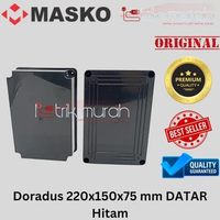 Masko DR75DP Doradus Doradus 220x150x75 mm DR75 Datar Junction Box Kotak IP55 Outdoor Hitam