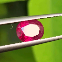 Natural Red ruby burma 1.11ct ha Aslinya merah banget GRI Lab