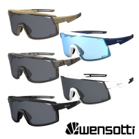 《Wensotti》運動太陽眼鏡/護目鏡 wi6945系列 背框可拆 防爆眼鏡 墨鏡 抗UV/路跑/單車/運動
