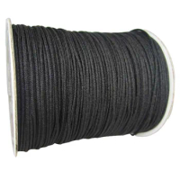 1.5mm Black Rattail Satin Braid Nylon Cord+DIY Jewelry Accessories Macrame Rope Bracelet String Beading Cord 200m/Roll