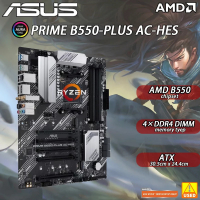 ASUS B550 Motherboard PRIME B550-PLUS AC-HES Supports Ryzen 5 5600G 5600/Ryzen 7 5700x3d 5800x3d 570