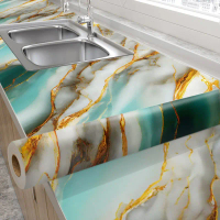 Stiker Dapur Anti Minyak dan Panas Motif Marmer 3D – Aluminium foil, ukuran 60cm x 6m per roll. Coco