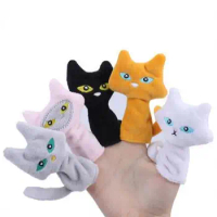 puppet theater on the fingers Animal Family Finger Puppet Role Play Tell Story Cloth Doll Educational Toys For Children Kids