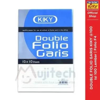 KIKY KERTAS DOUBLE FOLIO BERGARIS 1 PACK = 100 LEMBAR