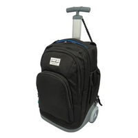 Stardust by Okiedog 88024 2 In 1 Backpack And Trolley - Black Black