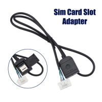 Sim Card Slot Adapter For Android Radio Multimedia Gps 4G 20pin Cable Connector Wires Replancement Part Car Accsesories