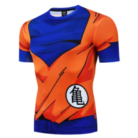 3D Goku T Shirt Men Summer Fitness Tops Kickboxing Shirts Bjj Gym Rashguard Mma Boxing Goku T Shirts Men Jerseys Muay Thai