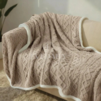 Selimut Bulu Domba Halus 2 Sisi / dua layer / Selimut / Selimut waffle / Traveling Blanket / berat 1