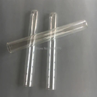 25*200mm 5pcs/lot Pyrex test tube Stopper Borosilicate transparent lab test tube round bottom plain end blowing glass