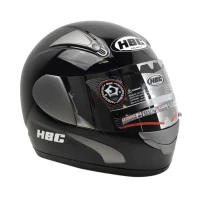 Hbc Helm Full Face Viper Glossy - Hitam