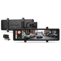 【MIO】MiVue R810D 前4K 後1080P Sony感光元件 GPS 前後雙鏡後視鏡型 行車記錄器(送64G 傘 耳機 拭鏡布)