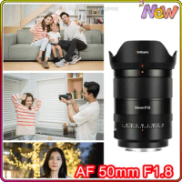 7artisans AF 50mm F1.8 STM Auto Focus Lens Full-Frame Large Aperture Prime Lens For Sony FE ZVE10 A6000 A7C II For Nikon Z Z7II
