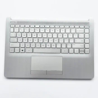 New palmrest upper case keyboard bezel cover touchpad for HP 14-dk 14s-dp 14s-df 14s-cr 14s-c F L48648-001 L48647-001
