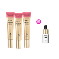 【AHC】大馬士革玫瑰全臉六角修護緊緻眼霜40ml-3入組(粉紅眼霜/玫瑰眼霜/12代眼霜/緊緻/抗紋)