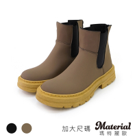 Material瑪特麗歐 女鞋 靴子 MIT加大尺碼簡約輕量馬丁靴 TG53027