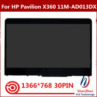 Original 11.6" HD Display Digitizer Assembly For HP Pavilion X360 11-AD 11M-AD013DX 11M-AD113DX Touch Screen Replacement