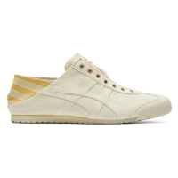 【Onitsuka Tiger】鬼塚虎 官方旗艦店 無鞋帶款黃白配色條紋後跟 MEXICO 66 PARATY(1183A437-752)