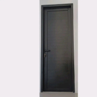 pintu plat aluminium spandrel double ukuran ( T 210 X P 80cm ) bukaan swing komplit tinggal pasang