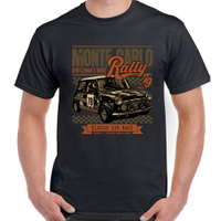 Diy Mini Race Monte Carlo Rally 滑稽車 Cooper Cotton 男士 T 恤 T 恤