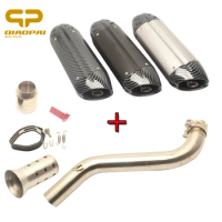 Motorcycle Exhaust System Mid Tube Connect Link Pipe Slip on DB Killer 51 Escape Muffler for Benelli 600 Benelli600 BN600 BJ600