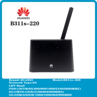 Unlocked 4G Lte Cpe Wifi Router Huawei B311 B311S-220 150Mbps With Antenna Modem With Sim Card Slot Wireless Router Pk B315