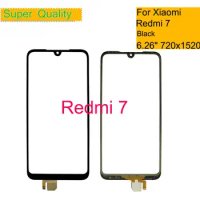 10Pcs/Lot For Xiaomi Redmi 7 Touch Screen Digitizer Touch Panel Sensor Front Outer Glass Redmi 7 LCD Glass Replacement