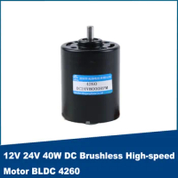 12V 24V 40W DC Brushless High-speed Motor BLDC 4260 Miniature Adjustable Speed CW CCW Motor