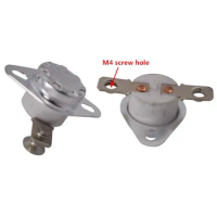 1 PC Thermostat Ksd301 Six-Sided Copper Head M4 40 Degrees Normally Closed 10a250v Curved Foot Thermal Switch