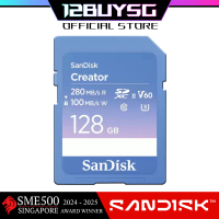 Sandisk Creator SD Card UHS-II V60 C10 U3 Read Speed up to 280MB/s 128GB 256GB 512GB 1TB DXEPC 12BUY