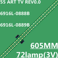 New LED Backlight Strip For 55 ART TV REV0.0 6916L-0888B 6916L-0889B L55V6500A-3D 55FU8765 55LM6400 LD55M9000 LC550EUG(PE)(F1)