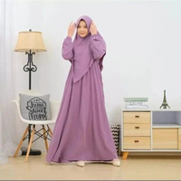 LC - ( HARGA GROSIR )PROMO TERBARU GAMIS PREMIUM AMARA SYARI SET JILBAB KRINGKLE UKURAN M L XL XXL R