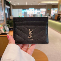 [Quick delivery in stock]Embroidery SaLa card bag  same vintage small card bag Crocodile embroidered card sorting bag Credit card sorting bag Zero wallet Card holder ID clip Mini small card bag Mens bag Womens bag Fashion series