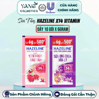 [Set 50gói] Sữa Tắm Trắng Da Hazeline 6Gx10gói Bản Mới X14 Vitamin, Hazeline Dây 10gói