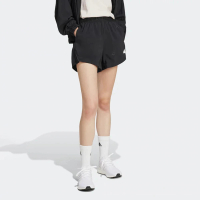 【adidas 愛迪達】短褲 女款 運動褲 W BLUV Q2 WVSH 黑 IS4315(L4855)