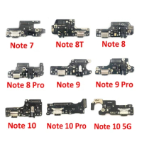 50Pcs/Lot For Xiaomi Redmi Note 5 6 7 8 8T 9S 9 10 Pro 5G USB Charging Dock Board Charge Plug Socket Port Connector Flex Cable
