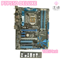 For P7P55D DELUXE Motherboard 16GB SATA II USB2.0 LGA 1156 DDR3 ATX P55 Mainboard 100% Tested Fully Work